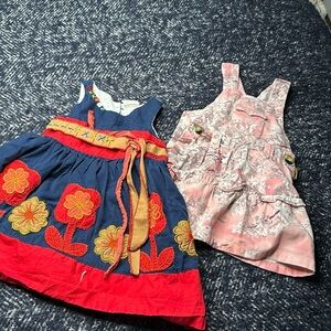 18m girls dresses kings pink camo, silly sissy embroidered floral dress